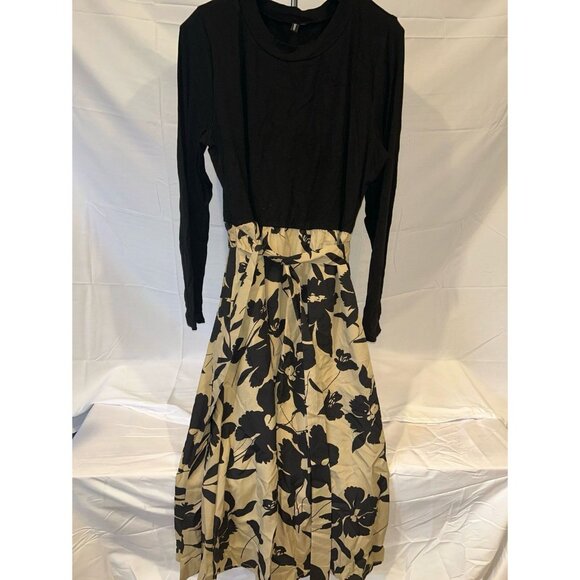 Long Sleeve Floral Midi Dress- size XL - Picture 8 of 8